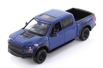 2017 Ford F-150 Raptor SuperCrew 1/27 Scale Diecast Model - Motormax - BLUE