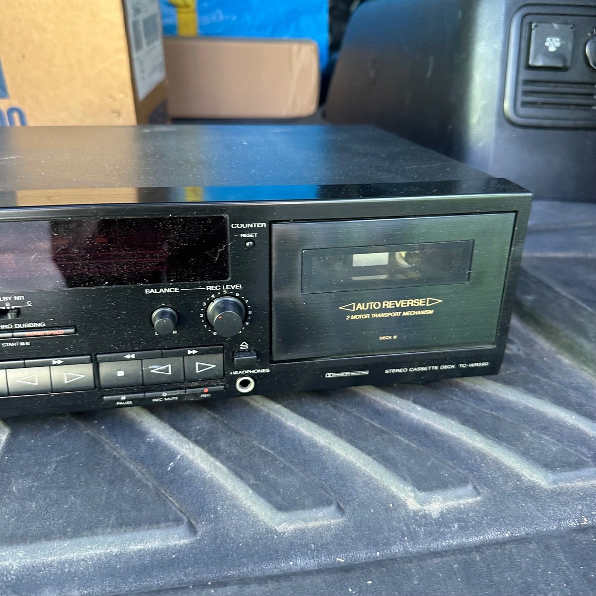 Sony TC-WR590 Dual Stereo Cassette Deck Auto Reverse Dolby HX Pro