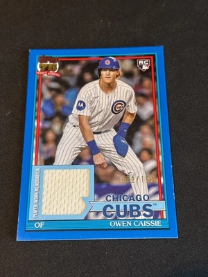 2026 Topps 1991 Relic Owen Cassie #91R-CAI Blue Parallel /150 RC Chicago Cubs - Photo 1/2
