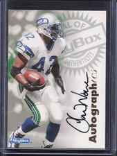 1997 Skybox Autographics Chris Warren Auto Seattle Seahawks