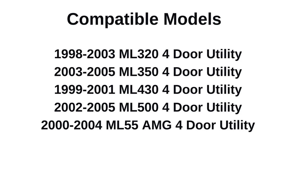 Fits Benz ML320 ML350 ML430 ML55AMG ML500 Driver Left Front Door Window Glass - Image 3 of 4
