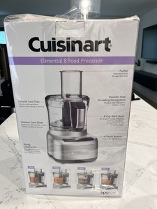 Cuisinart Elemental 8 8-Cup Food Processor 350W Stainless Silver 2-Speed