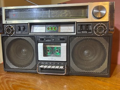 Jvc rc-838 biphonic widerange boombox stereo radio cassette player working READ