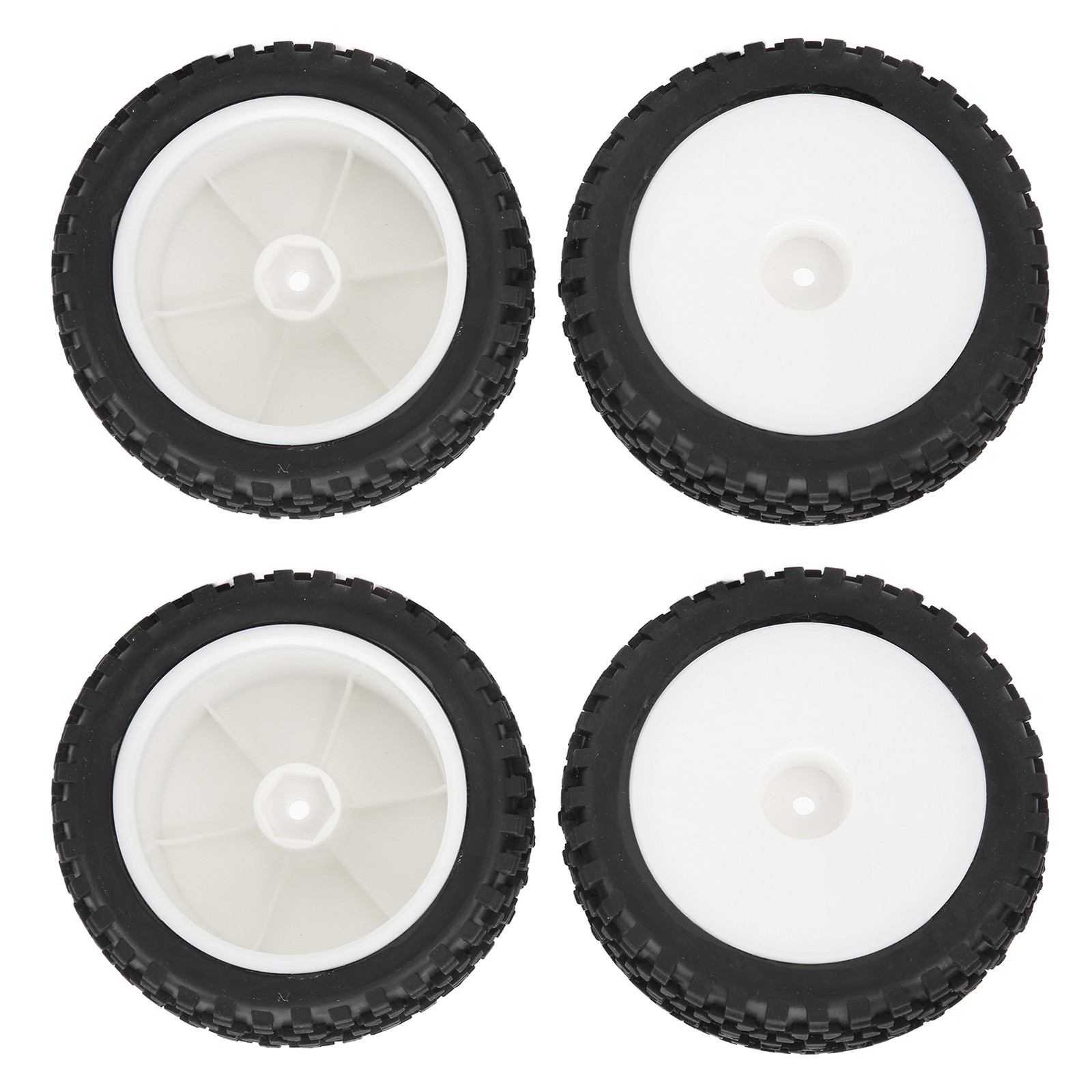 4pcs RC Front Rear Tires And Wheels With 12mm Hex For 1/10 RC Off Road Car