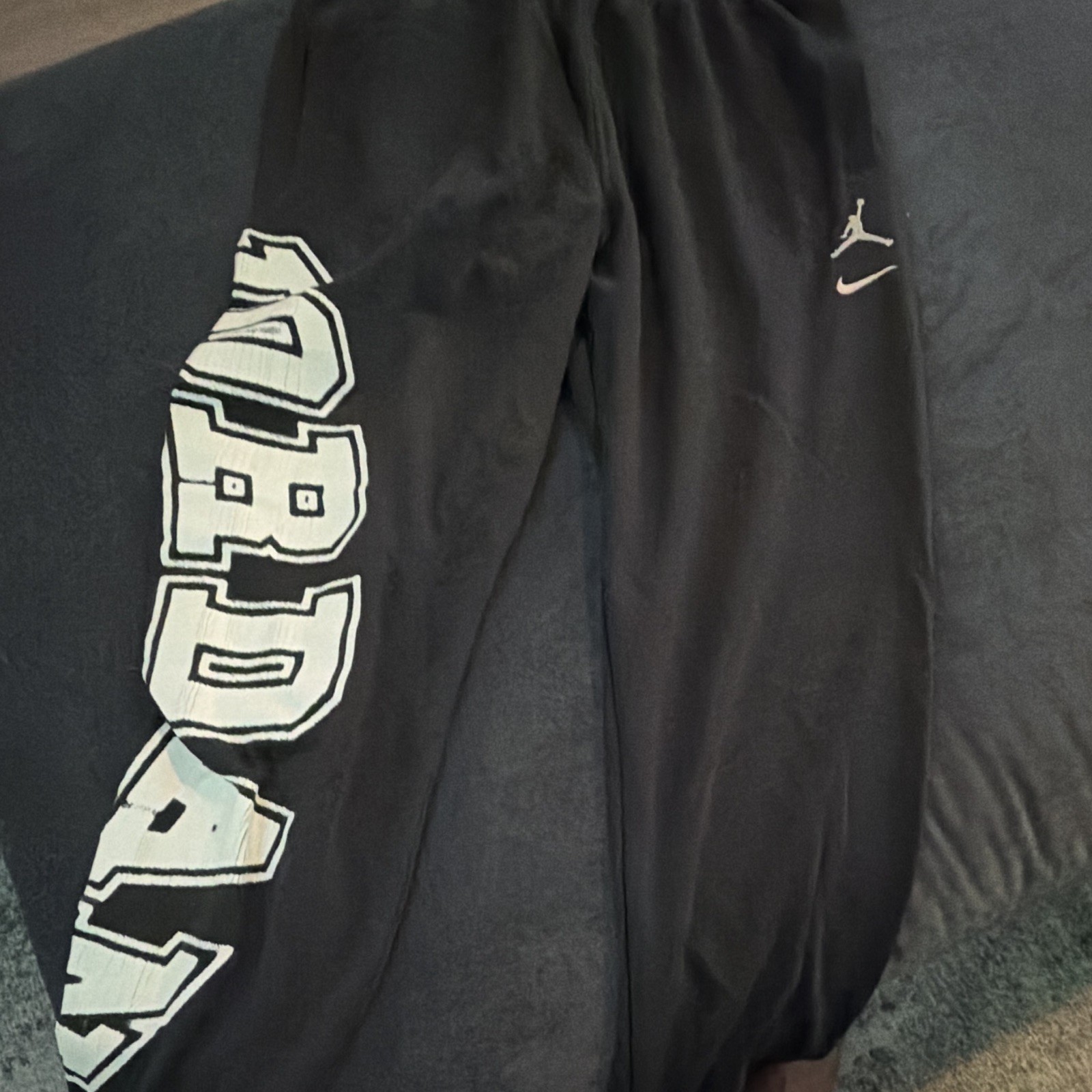 Conjunto de chándal negro Jordan para hombre sudadera con capucha + pantalones talla M IB7887-010 IB7274-010