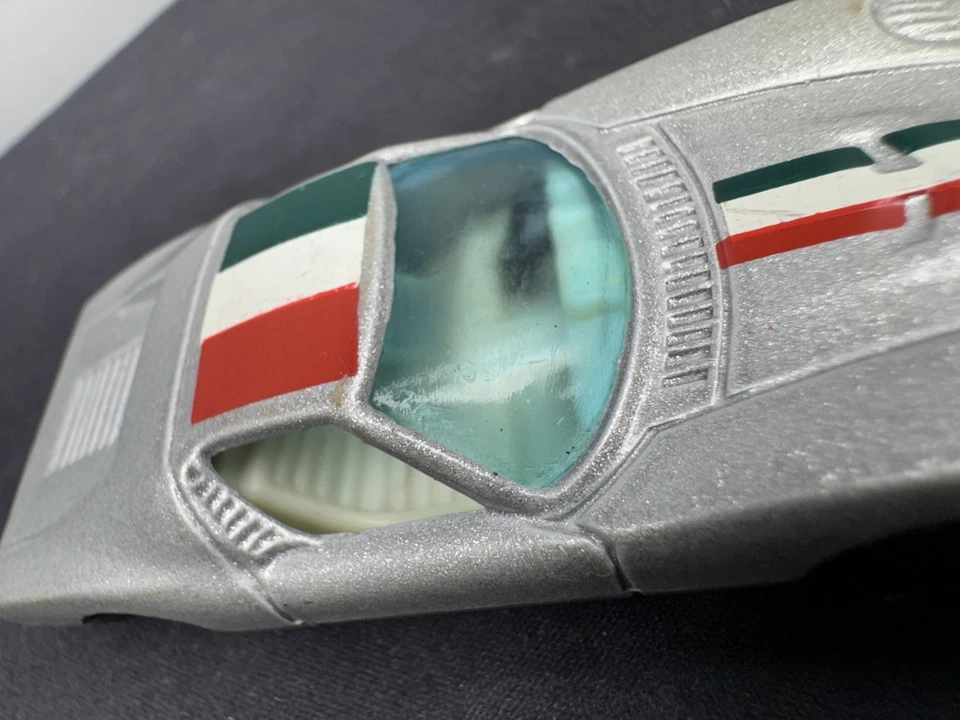 YatMing Lamborghini Miura Bandera Italiana Nº 1001 Plata Diecast Foto 3 de 4