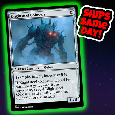 Blightsteel Colossus - Custom Art Magic: The Gathering Playtest Card