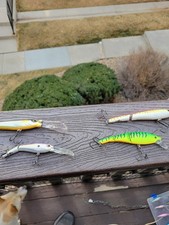 Fishing Lures. Storm Deep Jointed Minnow Stick 14. Lot Of 4. Great Condition
