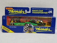 DAYS OF THUNDER MELLO YELLO COLE TRICKLE #51 RACE CAR TRANSPORTER MATCHBOX 1990