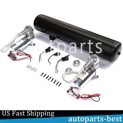 580 Air Suspension Compressor For 5 Gallon Air Tank 180psi Off Pressure Switch