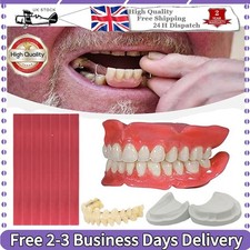 DIY Denture Fake Teeth -  Full or Partial Denture Repair Missing Teeth Set UK