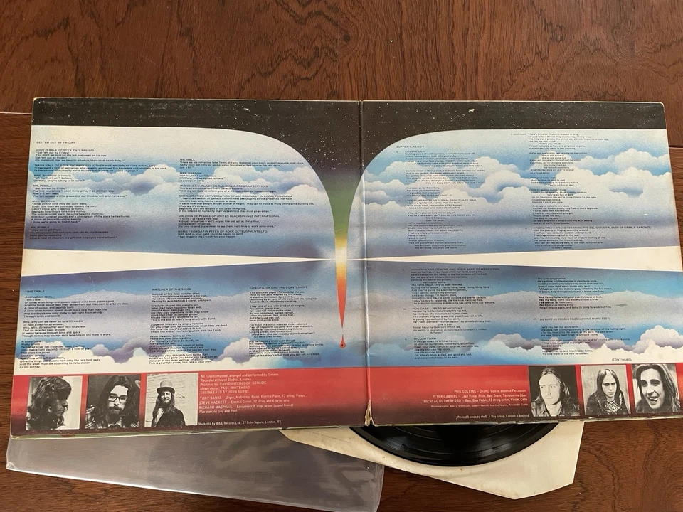 LP Genesis Foxtrot, Large Mad Hatter label, UK original textured sleeve CAS 1058 - Photo 4/4