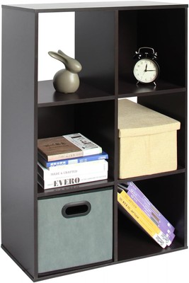 E-Commerce US 6 Cube Storage Bookcase, Unit Shelf, Closet Cabinet, Bookshelf
