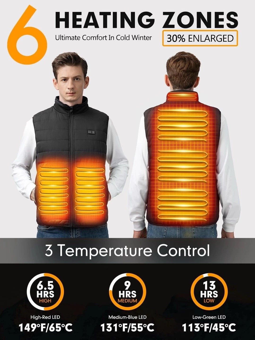 Heated Vest with Battery Included – Electric Winter Gilet for Men & Women
Opens in a new window or t
