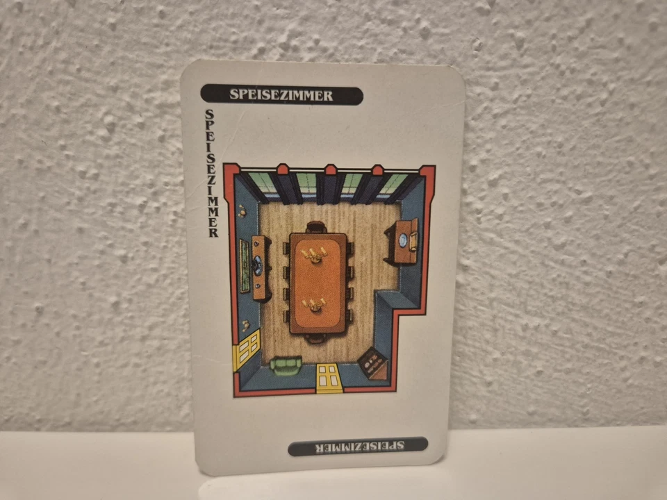 Cluedo Das klassische Detektiv-Spiel 1992 Ersatzteile: Karte Speisezimmer - Bild 1 von 1