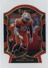 2020 Panini Select Concourse Red Prizm Die-Cut Darrell Taylor #96 1g75