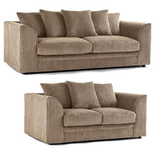 corner sofa jumbo cord & 3+2 sofas  6 colours available free nationwide delivery