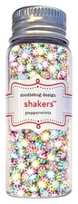 Doodlebug Shakers Fillers for Cards Crafts Peppermint Candy Red Yellow Green