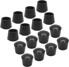 16Pcs Rubber Chair Leg Tips Caps 1 Inch Furniture Table Chair Leg Caps