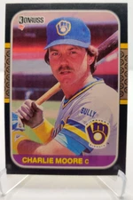 1987 Donruss #372 Charlie Moore Milwaukee Brewers Baseball Card