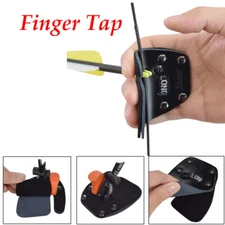 Premium Leather Archery Finger Tab Guard Glove Protector for Recurve Bow Hunting