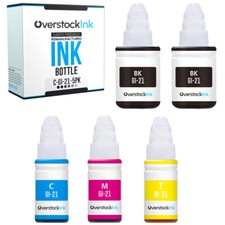 5Pack Compatible OSI Canon GI-21 Printer Ink Bottles for Canon PIXMA G1220 G2260