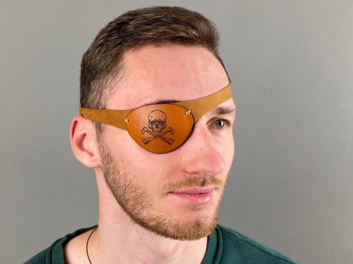 Leather Eye Patch, Eye Patch, Man Eye Patch, Woman Eye Patch - Picture 2 of 10