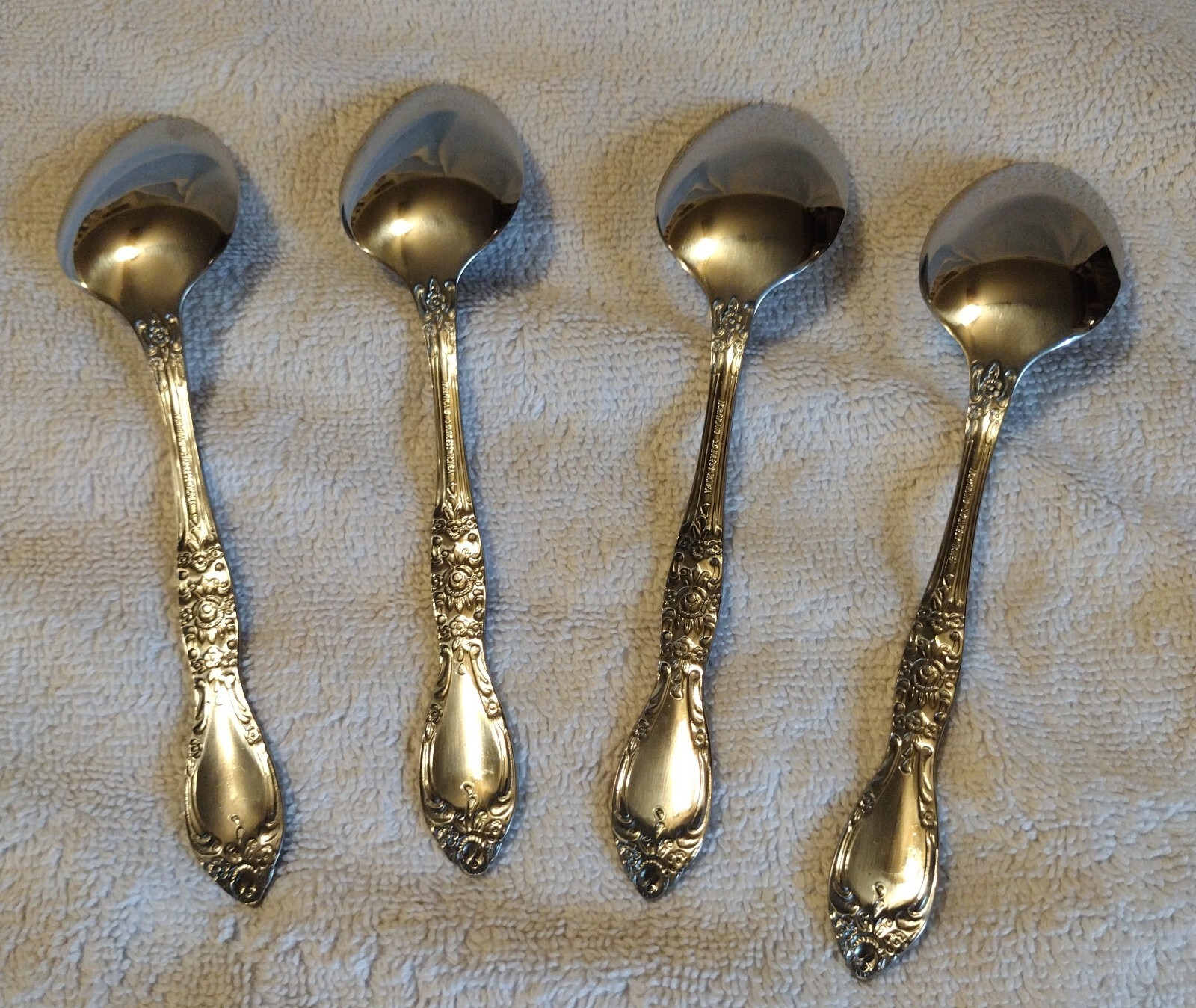 4pc Vintage Oneida Carolina Stainless Flatware Tea Spoons eBay