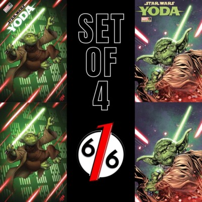    STAR WARS YODA #1 NAKAYAMA & LASHLEY Trade & Virgin Set LTD 600 COA