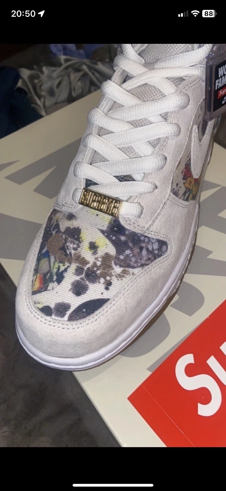 Taille UK 10   Nike SB Dunk High x Supreme Rammellzee