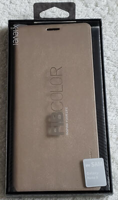 Für Samsung Galaxy Note 8 X-Level FIBCOLOR Ultra Slim Full Flip Case/Ständer GOLD