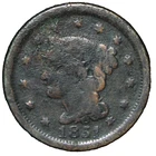 1851 US Large Cent Braided Hair #16077s