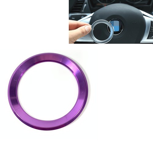 VHEUHZ Auto Achter Boot Embleem Ring Logo Decoratie Cover Trim Hood Compatibel met BMW 1 serie F20 F21 M140i M135i 118i (Koolstofvezel Zwart