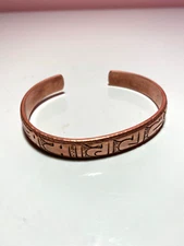 Healing Lama 100% Tibetan Copper Mantra Bracelet Handmade Nepal Anti-inflamatory