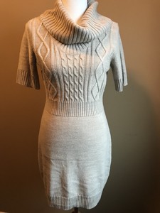 Ann Taylor Loft Beige Sweater Dress Size Medium | eBay