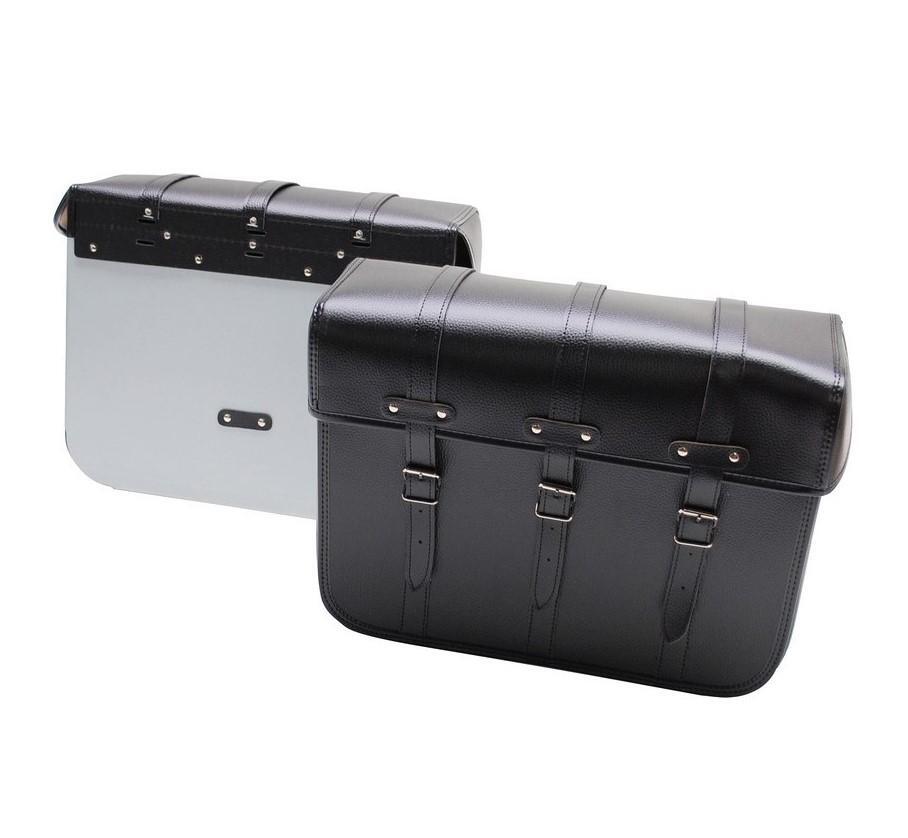 Sacoche cyclomoteur Sporfabric R80 noire avec dos en métal 43x33x16 cm