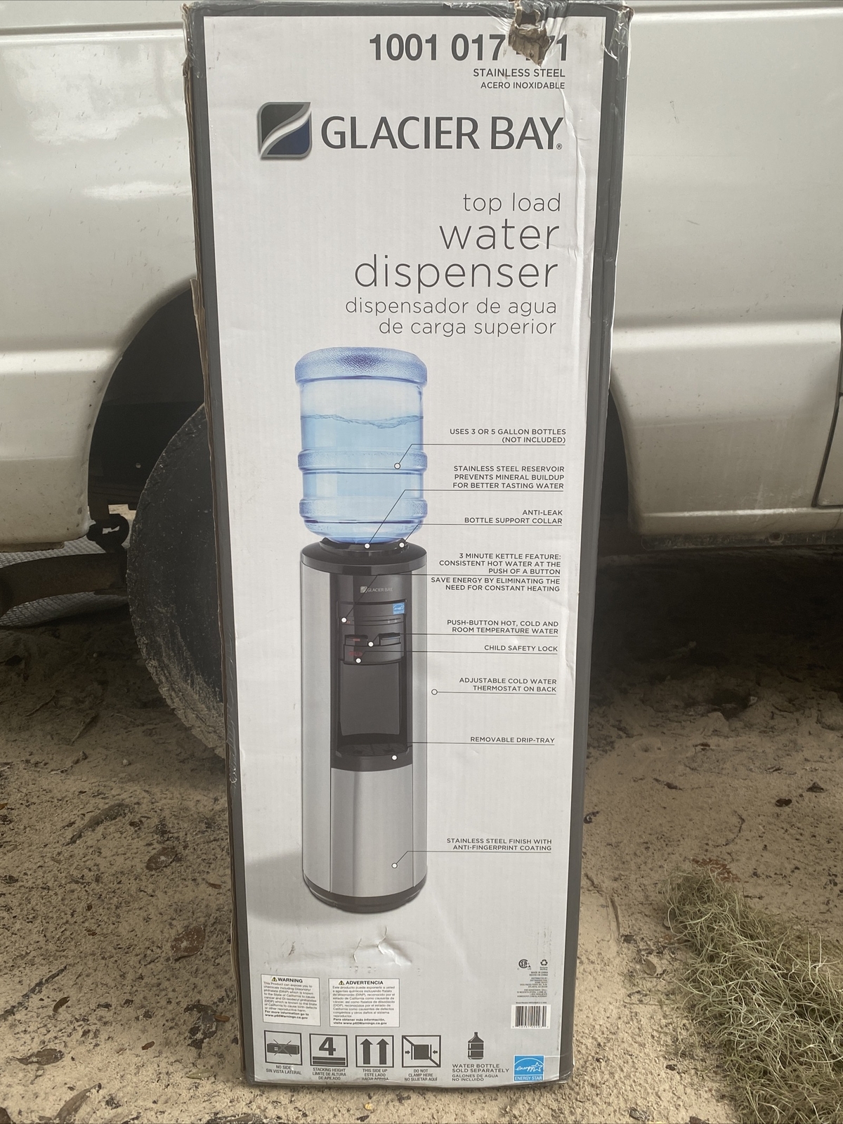 glacier bay water dispenser hot water