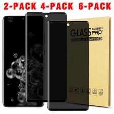 2/4/6 Pcs Privacy Tempered Glass Screen Protector For Samsung S20/ S20+/Ultra 5G