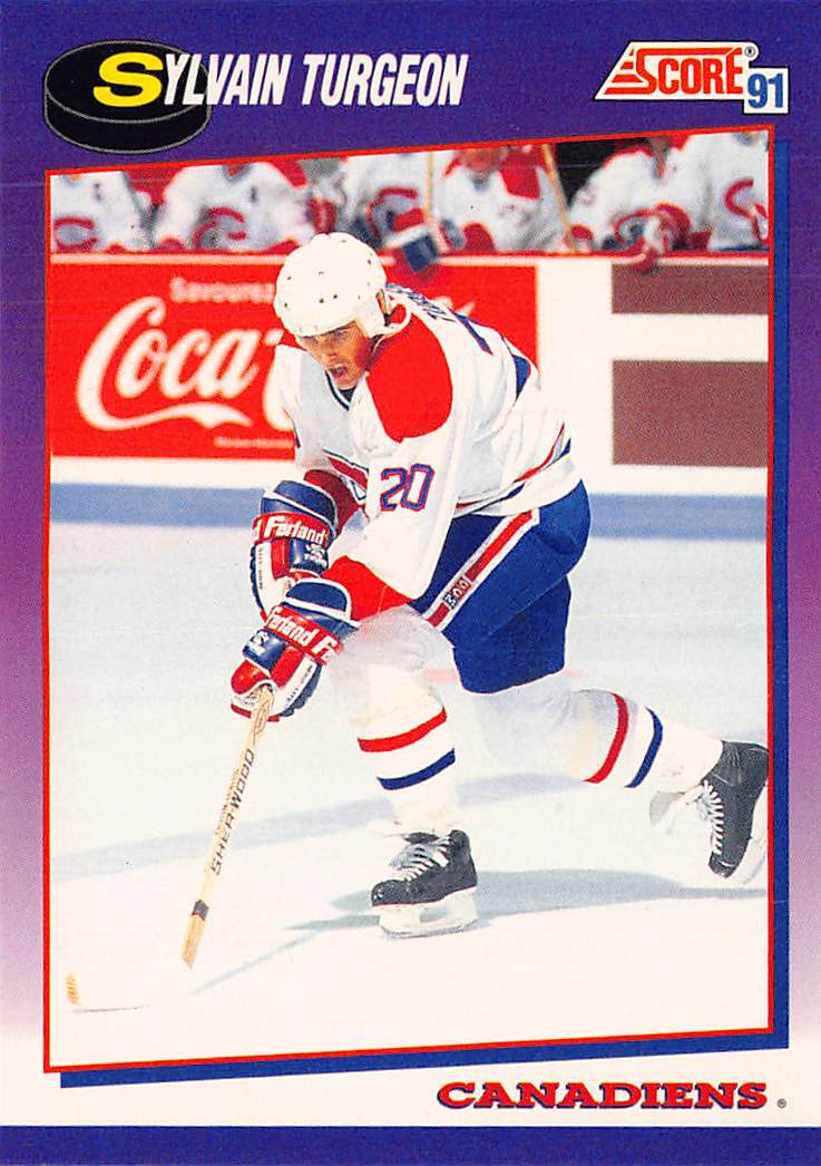 1991-92 Score American #208 Sylvain Turgeon