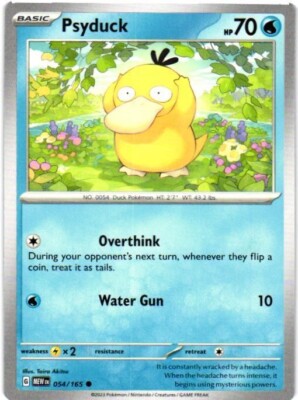2023 POKEMON TCG SCARLET & VIOLET COMMON CARD PSYDUCK 054/165 | eBay