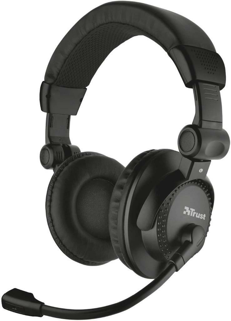 Trust Como Over Ear Headset For PC And Laptop 3.5mm Jack Built in Microphone