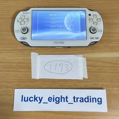 AS IS 1173] PS Vita Crystal White PCH 1000 ZA02 Console only PSV