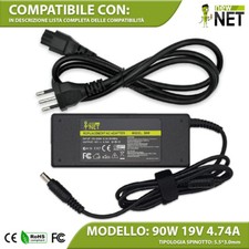 Alimentatore compatibile con Samsung P200 P20c P210 P25 Q320 19V 4,74A 90W