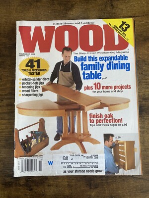 Vintage Issue 152 November 2003 WOOD Magazine Wodworking Home Improvement