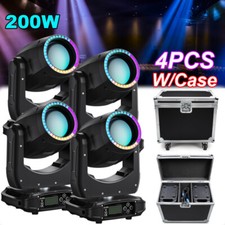 5R 200W LED Beam Moving Head Light RGBW Gobo DJ Stage Spot Lighting DMX  Case