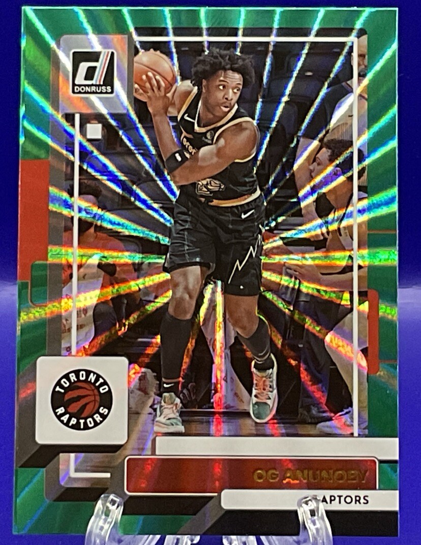 2022-23 Panini Donruss - OG Anunoby #26 HOLO GREEN LASER PARALLEL