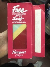 Vintage Newport Stripes Cigarettes R J Reynolds Advertising Scarf NOS