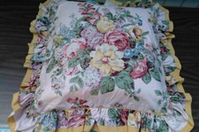 VINTAGE Ralph Lauren AUBREY Pink Ruffled or Straight Pillow Sham Zippered 2 Avai