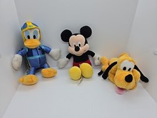 Mickey Mouse Disney Store Plush Lot Doll Pluto Donald Mickey Dolls