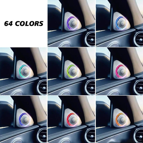 64 Colors Car Tweeters for Mercedes-Benz E Class W213 Rotating Speaker Ambient - Picture 16 of 23